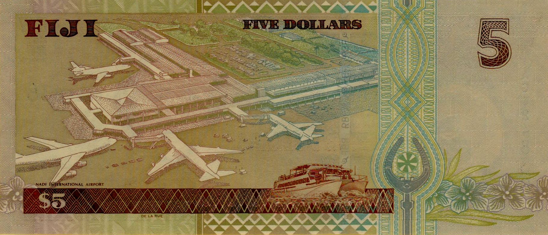 Fiji 5 2002 UNC P-105/b